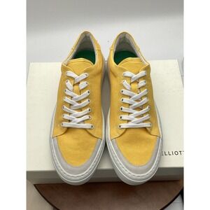 John Elliott Yellow Canvas Low‎ Top Sneakers Suede Trim Mens Size 42 IT 9 US